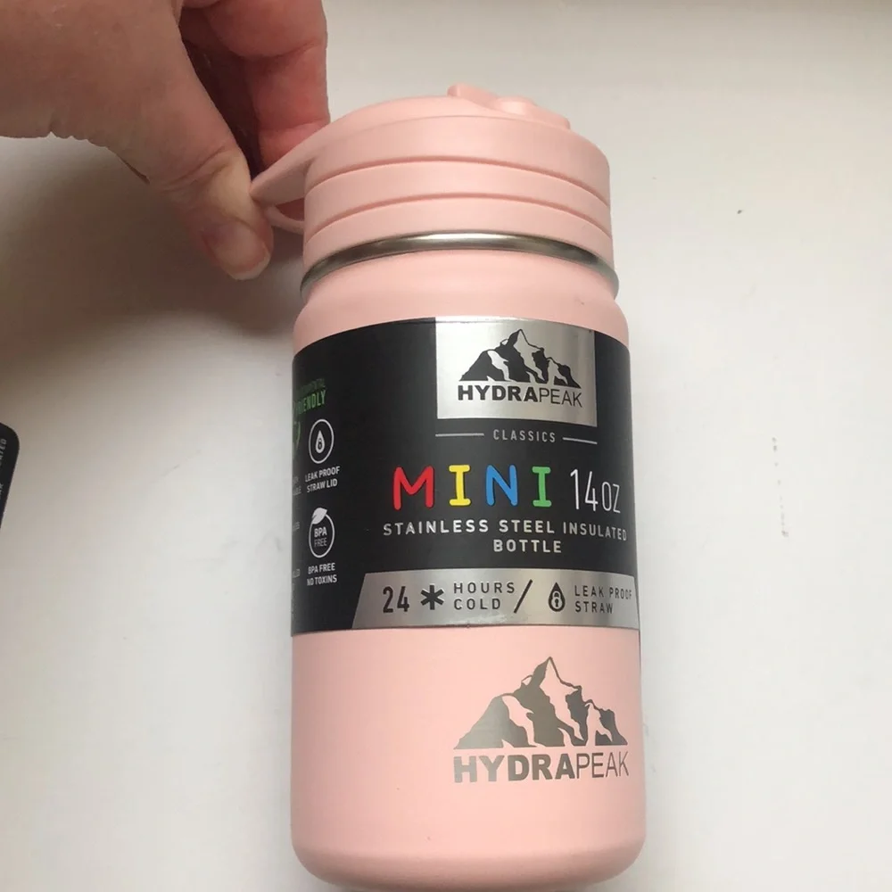 New Drink Water Bottle & Thermos Pink Matching Stainless Steel Lunchbox Set - Picture 3 of 13